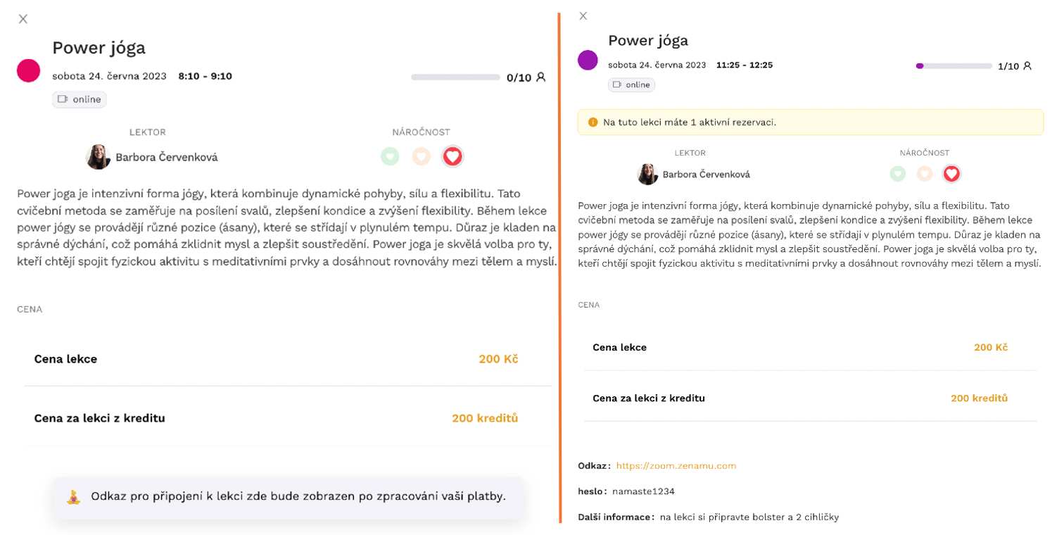 Před a po rezervaci Před a po rezervaci