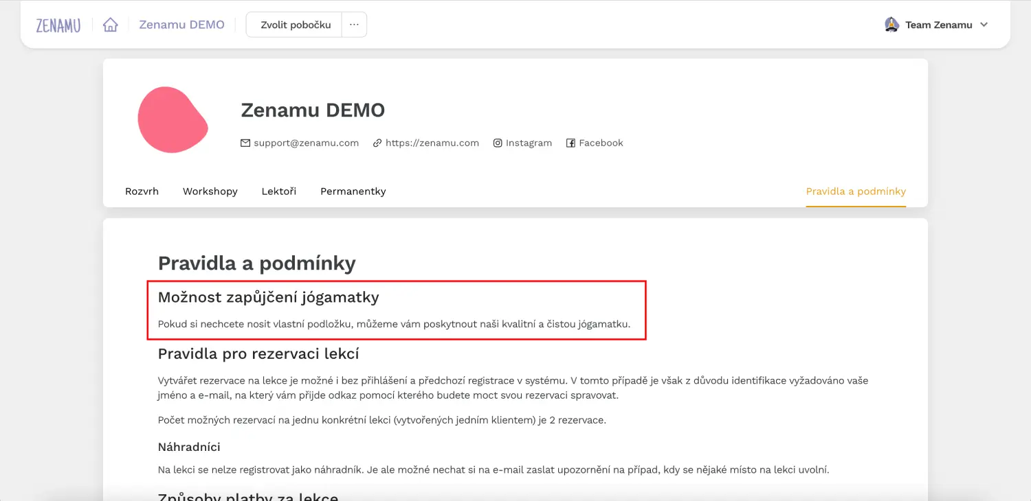 yogamat in public terms of conditions