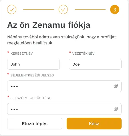 Yoga studio registration account